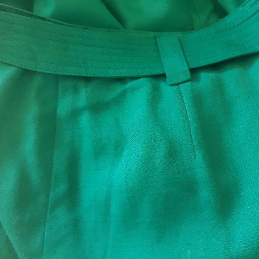 Vintage Alfred Sung Sport Green Midi Skirt - Picture 7 of 8